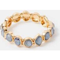 Accessorize Women's Gemstone Stretch Bracelet in Blue
