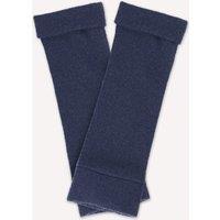 Turtle Doves Women's Cashmere Fingerless Gloves in Mid Navy