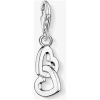 THOMAS SABO Women's Silver 2 Entwined Hearts Charm 0773-001-12