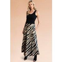 Hot Squash Women's Boho Maxi Skirt in Light Sand | Size: 16