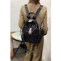 PEACH ACCESSORIES Women's Noir Garden Sparkle Backpack in Black