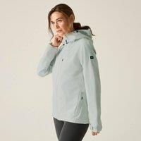 Regatta Women's Oklarna Hooded Walking Waterproof Jacket in Pale Grey | Size: 8