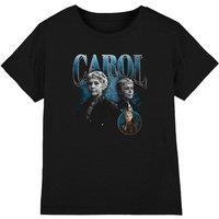 The Walking Dead Daryl Dixon Carol Homage Kids T-Shirt, Black | Size: 12-13 Years