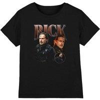 The Walking Dead The Ones Who Lived Rick Homage Kids T-Shirt, Black | Size: 3-4 Years