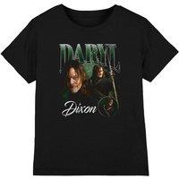 The Walking Dead Daryl Dixon Daryl Homage Kids T-Shirt, Black | Size: 7-8 Years
