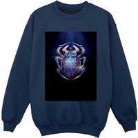Blue Beetle Boy's Glowing Beetle Sweatshirt in Navy | Size: 9 Years