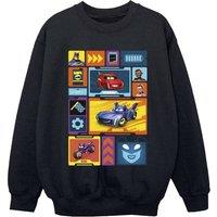 DC Comics Boy's Collage Sweatshirt in Black | Size: 9 Years