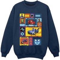 DC Comics Boy's Collage Sweatshirt in Navy | Size: 7-8 Years