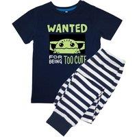 Star Wars Boy's Wanted Long Pyjama Set in Navy | Size: 3-4 Years