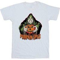 Disney Boy's Pumpkin Spice Evil Queen Villains T-Shirt in White | Size: 5-6 Years