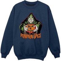 Disney Girl's Pumpkin Spice Evil Queen Villains Sweatshirt in Navy | Size: 3-4 Years