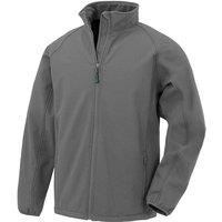 Result Recycled 2 Layer Printable Soft Shell Jacket in Grey | Size: 13-14 Years