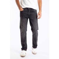 Weird Fish Men's Eddie Straight Leg Denim Jeans in Jet Black | Size: 30