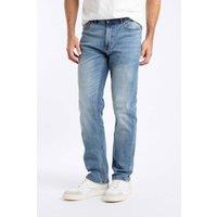Weird Fish Men's Eddie Straight Leg Denim Jeans in Blue | Size: 32