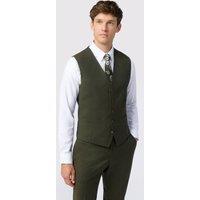 Antique Rogue Men's Harley Khaki Flannel Waistcoat | Size: 40R