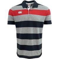 Canterbury Men's Engineered Stripe Polo Shirt in Grey | Size: 3XL