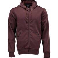 Mascot Men's Plain Full Zip Hoodie in Burgundy | Size: 5XL