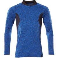 Mascot Men's Accelerate Flecked Coolmax Long-Sleeved Polo Shirt in Bright Blue | Size: 2XL