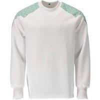 Mascot Men's Food & Care Crew Neck Sweatshirt in White | Size: Large