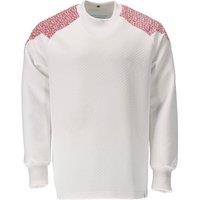 Mascot Men's Food & Care Crew Neck Sweatshirt in White | Size: Large