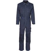Mascot Men's Akron Knee Pad Pockets Boiler Suit in Dark Navy | Size: 4XL