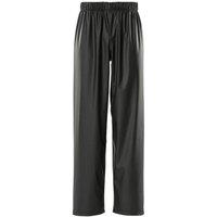 Mascot Men's Aqua Rain Trousers in Black | Size: Small