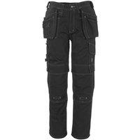 Mascot Men's Atlanta Holster Pocket Work Trousers in Black | Size: 34R