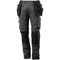 Mascot Men's Unique Two Tone Knee Pad Pockets Work Trousers in Dark Grey | Size: 36R