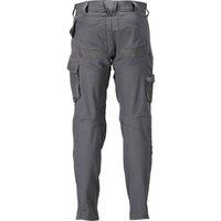 Mascot Men's Customised Knee Pad Pockets Regular Work Trousers in Pale Grey | Size: 40.5R