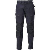 Mascot Men's Customised Knee Pad Pockets Regular Work Trousers in Dark Navy | Size: 36R