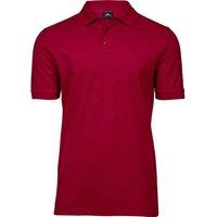 TEE JAYS Men's Luxury Stretch Polo Shirt in Red | Size: 3XL