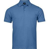TEE JAYS Men's Luxury Stretch Polo Shirt in Blue | Size: 3XL