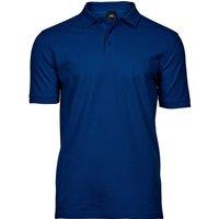 TEE JAYS Men's Luxury Stretch Polo Shirt in Blue | Size: 3XL