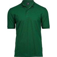 TEE JAYS Men's Luxury Stretch Polo Shirt in Green | Size: 3XL