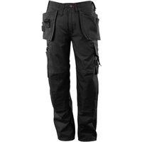 Mascot Men's Lindo Frontline Work Trousers 34.5R in Black | Size: 34R