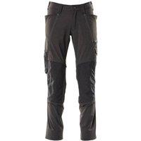 Mascot Men's Accelerate Stretch Knee Pad Pockets Work Trousers 36.5R R in Black | Size: 36R