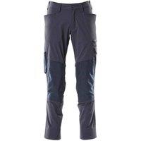 Mascot Men's Accelerate Stretch Knee Pad Pockets Work Trousers 46.5R R in Dark Navy | Size: 46R