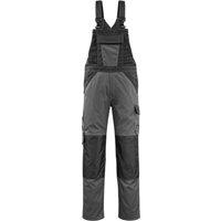 Mascot Men's Light Leeton Knee Pad Pockets Bib & Brace Trouser 36.5R in Dark Grey | Size: 36R