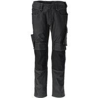 Mascot Men's Unique Knee Pad Pockets Work Trousers in Black | Size: 34L