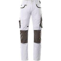 Mascot Men's Unique Knee Pad Pockets Work Trousers in White | Size: 34R