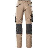 Mascot Men's Unique Knee Pad Pockets Work Trousers in Light Khaki | Size: 32L