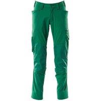 Mascot Men's Accelerate Stretch Knee Pad Pockets Work Trousers 40.5S in Green | Size: 40S