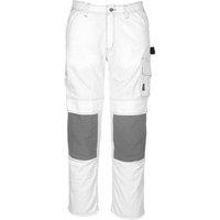 Mascot Men's Lerida Work Trousers in White | Size: 31.5R