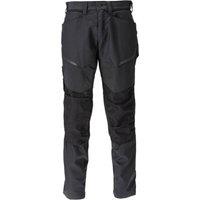 Mascot Men's Customised Knee Pad Pockets Long Work Trousers in Black | Size: 34L