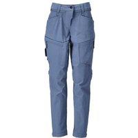 Mascot Men's Customised 4 Way Stretch Fitted Work Trousers in Mid Blue | Size: 10