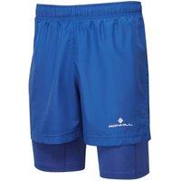 Ronhill Men's Core Twin Shorts in Cobalt | Size: Large