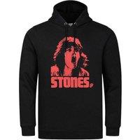 Amplified Men's Mick Photo Stones The Rolling Stones Hoodie in Black | Size: XL