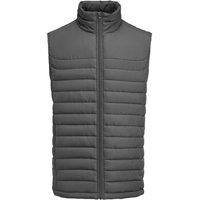 James Harvest Men's Arches Padded Gilet in Dark Grey | Size: Small
