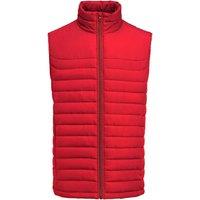 James Harvest Men's Arches Padded Gilet in Red | Size: Large
