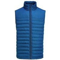 James Harvest Men's Arches Padded Gilet in Blue | Size: Large